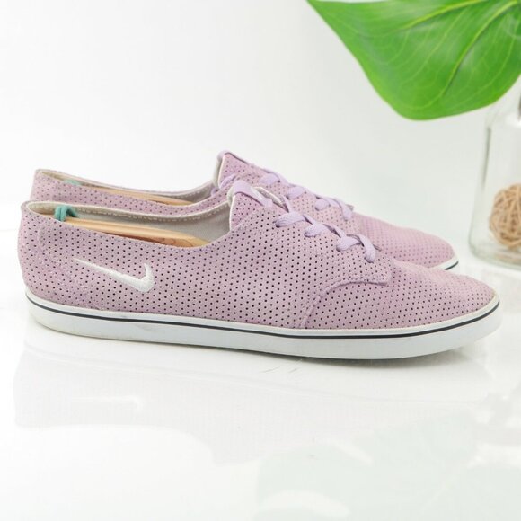 Nike Shoes - Nike Womens Braata Lite Sneaker Size 8.5 Lavender Purple Perforated Suede Low